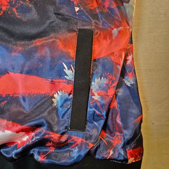 Adidas Women's Abstract Floral Bomber Jacket - Size Small - Picture 7 of 8